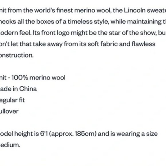 Psycho Bunny light grey merino pullover sweater size 2 - Picture 12 of 15